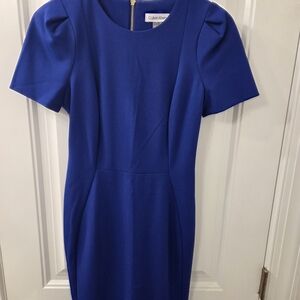 Calvin Klein Royal Blue Midi Dress